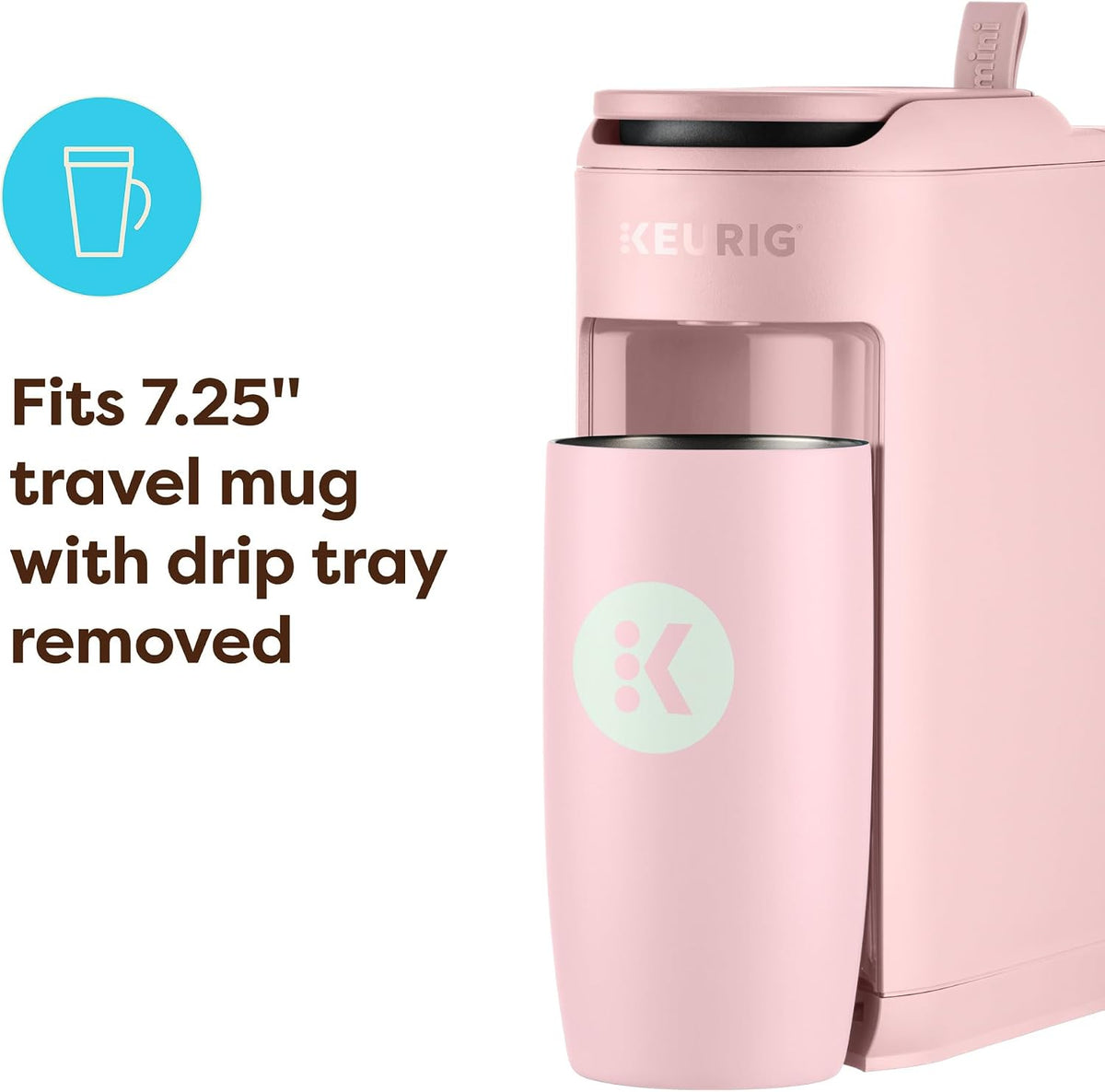 Keurig K-Mini Mate Single Serve K-Cup Pod Coffee Maker, Pink Sands