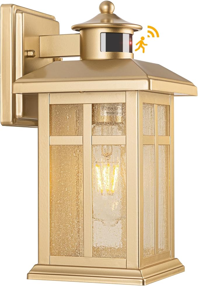 Exterior Light Fixtures Motion Sensor Wall Mount – Oil Rubbed Bronze