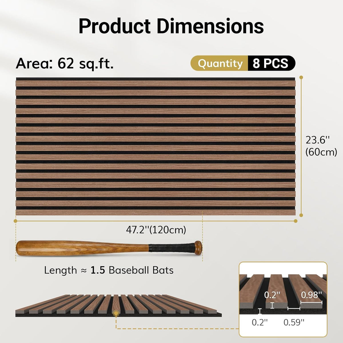 TONOR Wood Wall Panels – Modern Interior Wall Decor for Stylish Spaces
