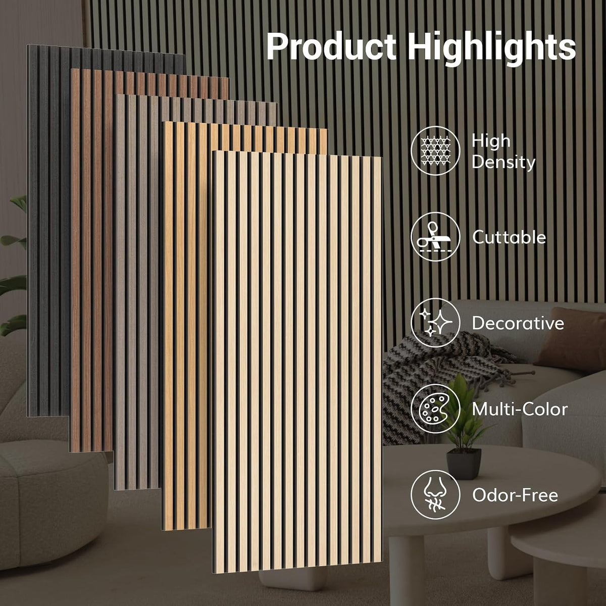 TONOR Wood Wall Panels – Modern Interior Wall Decor for Stylish Spaces