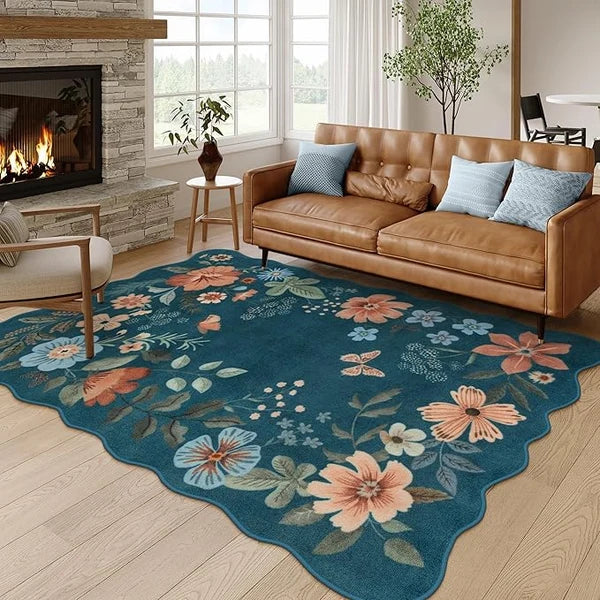 Lahome Floral Area Rug for Living Room