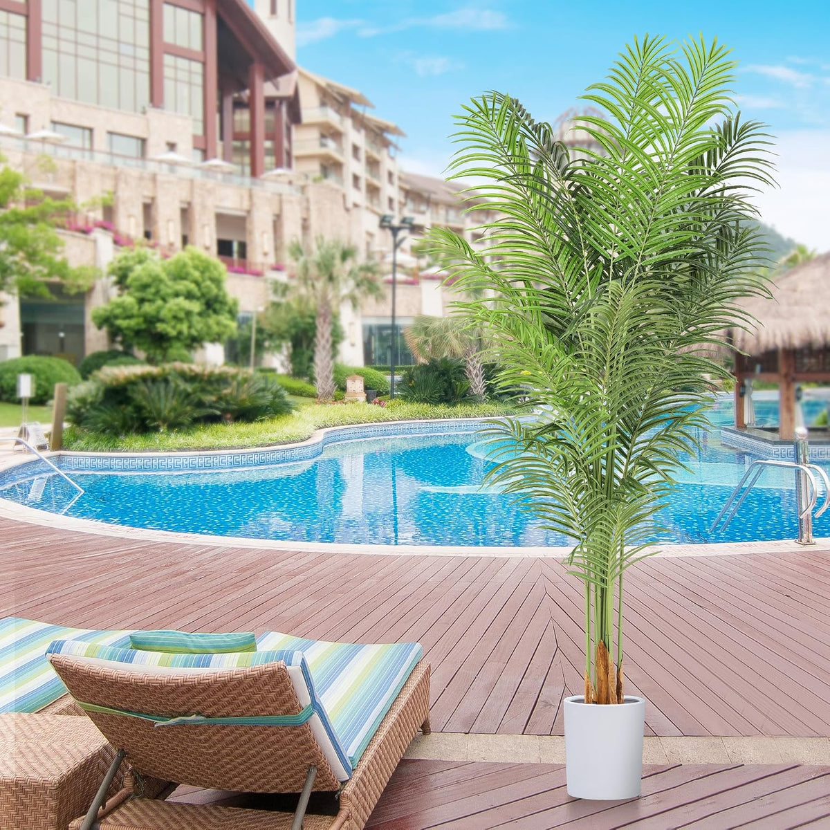 7.2 Ft Artificial Palm Tree for Home and Office Décor
