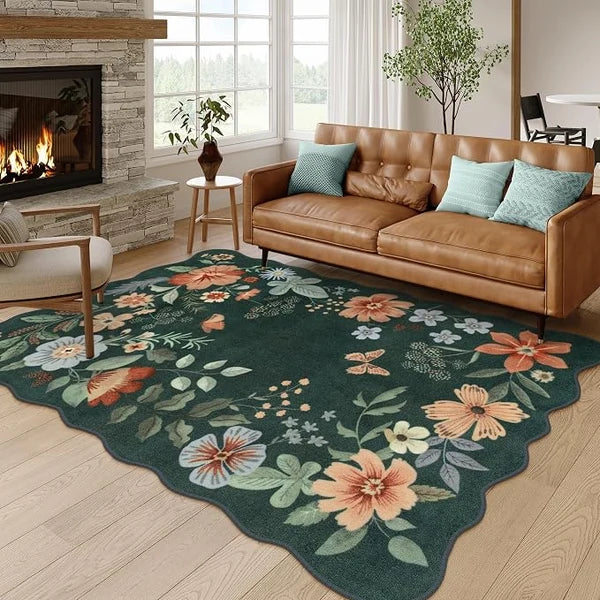 Lahome Floral Area Rug for Living Room