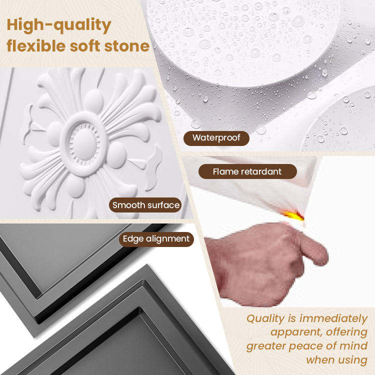 Easy Install 3D PVC Ceiling Panels – 600x600mm Textured Decorative Ceiling Tiles (12 pieces)