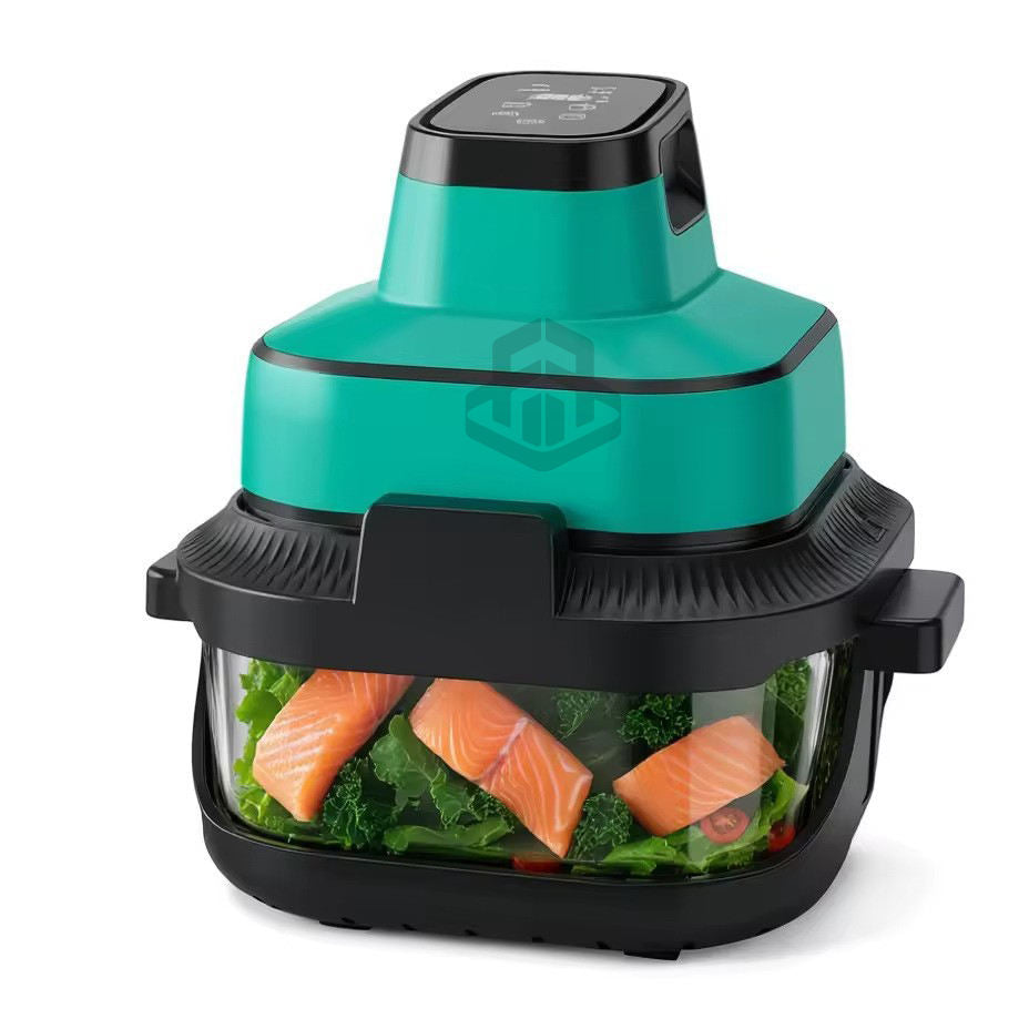 Healthy Oilless High-Temperature Air Fryer Glass Bowl – 3.1–4.0L Capacity