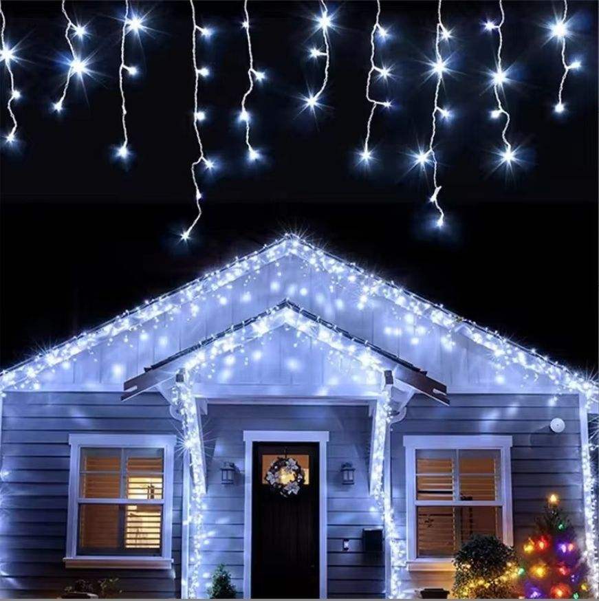 Hot Sale LED Fairy Icicle String Lights for Outdoor Christmas & Party Decoration
