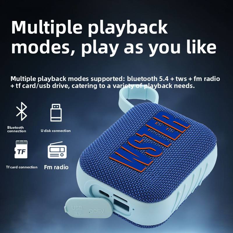 Multi-Function Portable Outdoor Mini Speaker – Compact Stereo Subwoofer