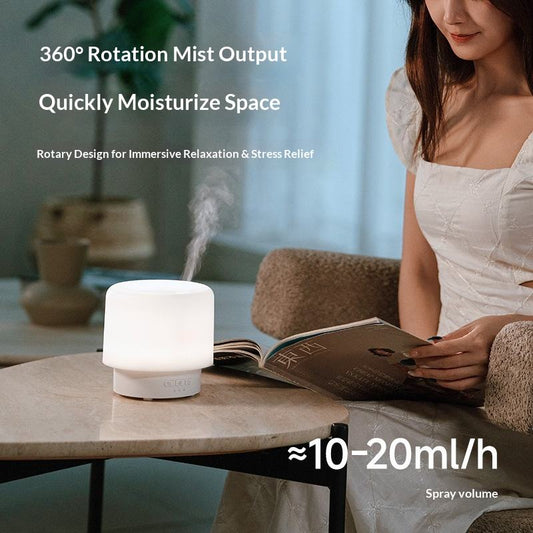 Minimalist Ultrasonic Aromatherapy Diffuser with Seven-Color Ambient Lighting
