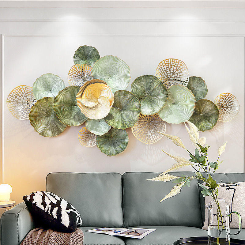 163 × 78CM Luxury Gold Iron Wall Hanging – Contemporary Metal Wall Art for Home Decor