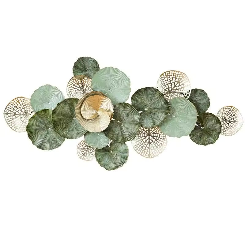163 × 78CM Luxury Gold Iron Wall Hanging – Contemporary Metal Wall Art for Home Decor