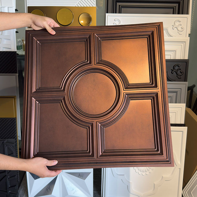 Easy Install 3D PVC Ceiling Panels – 600x600mm Textured Decorative Ceiling Tiles (12 pieces)