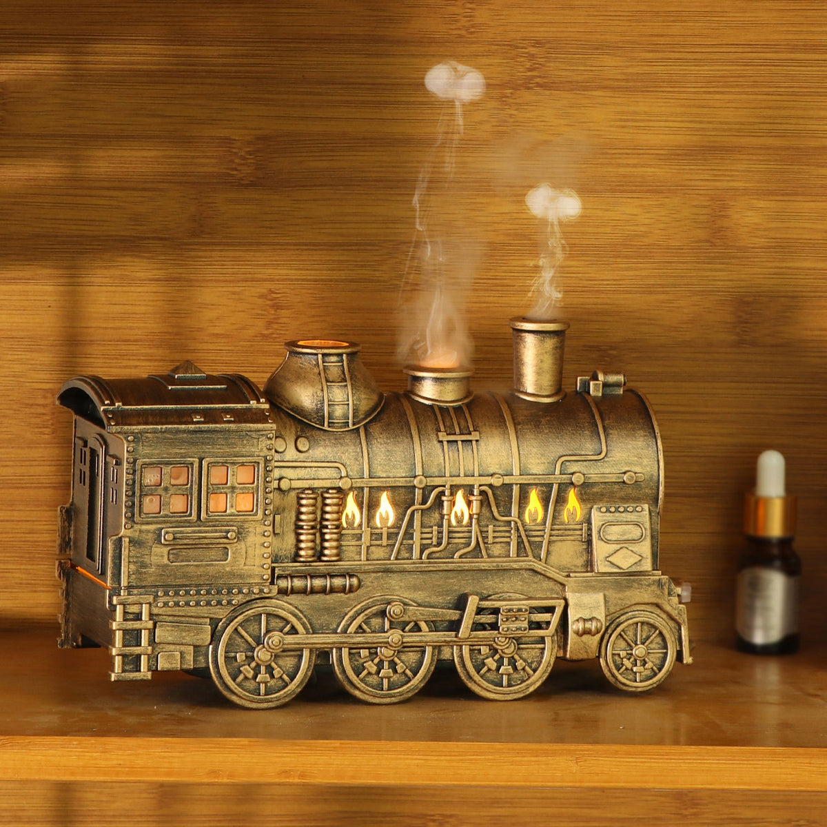 Christmas Train-Shaped Essential Oil Diffuser – Low-Noise Ultrasonic Humidifier