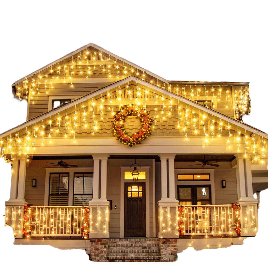 Hot Sale LED Fairy Icicle String Lights for Outdoor Christmas & Party Decoration