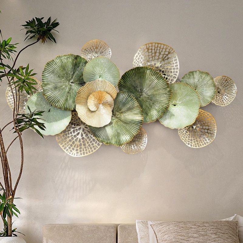 163 × 78CM Luxury Gold Iron Wall Hanging – Contemporary Metal Wall Art for Home Decor