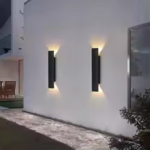 Outdoor Waterproof Wall Lamps – 18W LED Black Aluminum Wall Light for Bedroom, Exterior and Outdoor Lighting