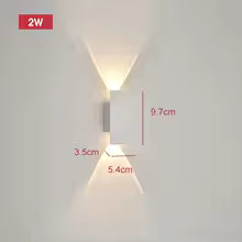 Outdoor Waterproof Wall Lamps – 18W LED Black Aluminum Wall Light for Bedroom, Exterior and Outdoor Lighting