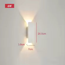 Outdoor Waterproof Wall Lamps – 18W LED Black Aluminum Wall Light for Bedroom, Exterior and Outdoor Lighting