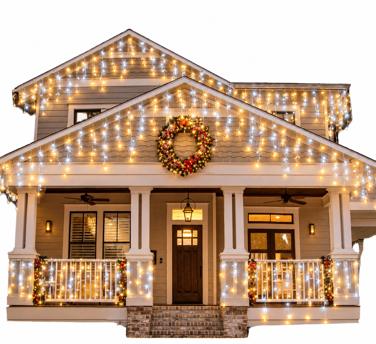 Hot Sale LED Fairy Icicle String Lights for Outdoor Christmas & Party Decoration