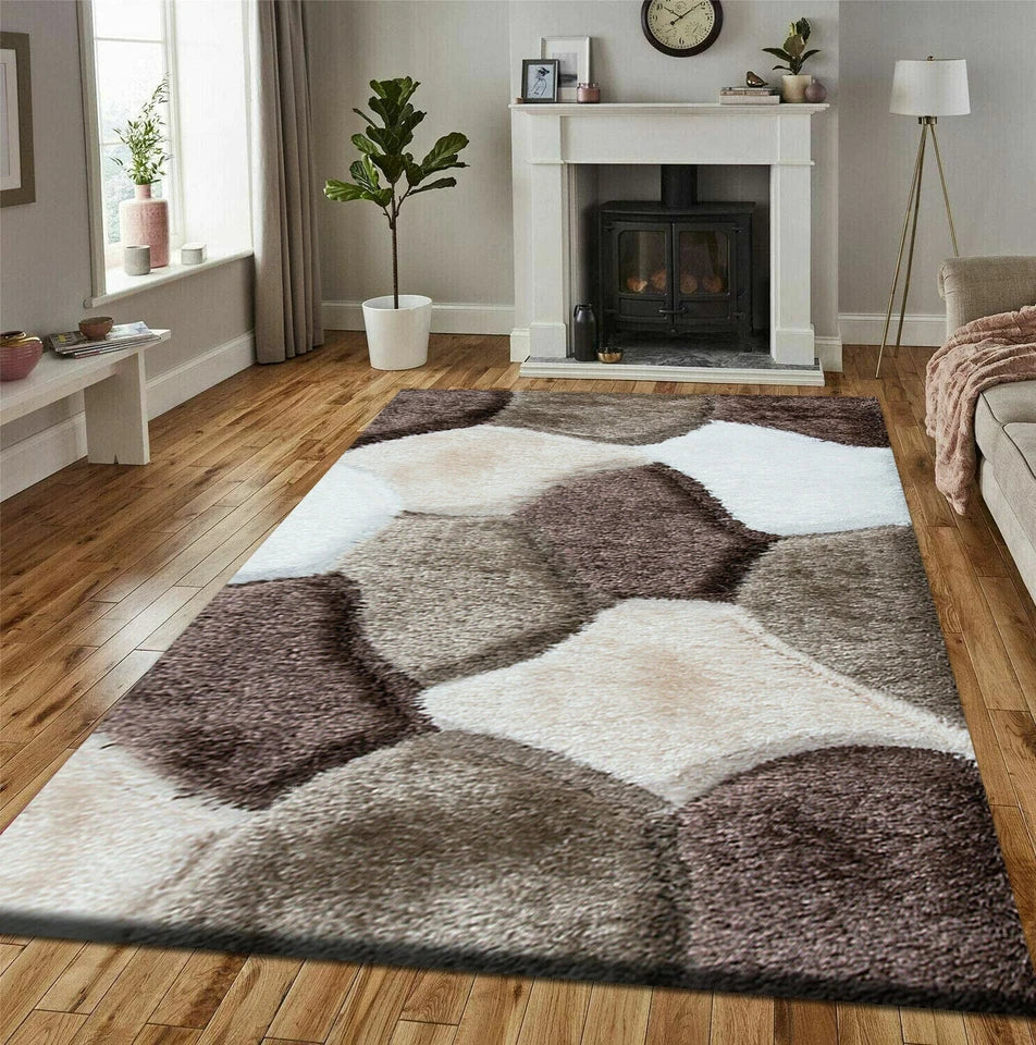 New Modern Large Shaggy Rugs Hallway Runner Living Room Rugs Bedroom Carpet Mats