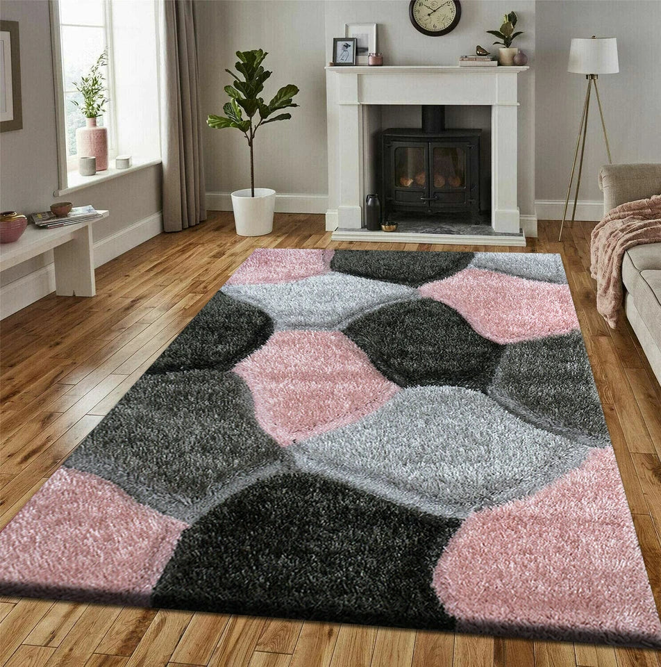 New Modern Large Shaggy Rugs Hallway Runner Living Room Rugs Bedroom Carpet Mats