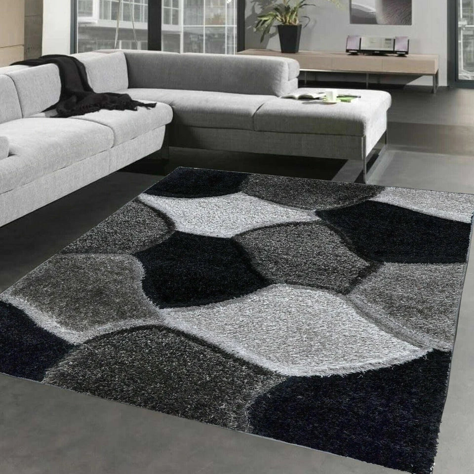 New Modern Large Shaggy Rugs Hallway Runner Living Room Rugs Bedroom Carpet Mats
