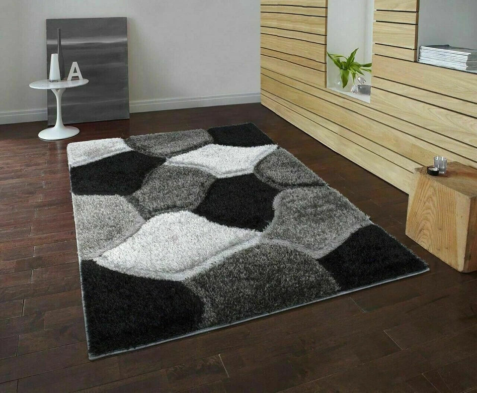 New Modern Large Shaggy Rugs Hallway Runner Living Room Rugs Bedroom Carpet Mats