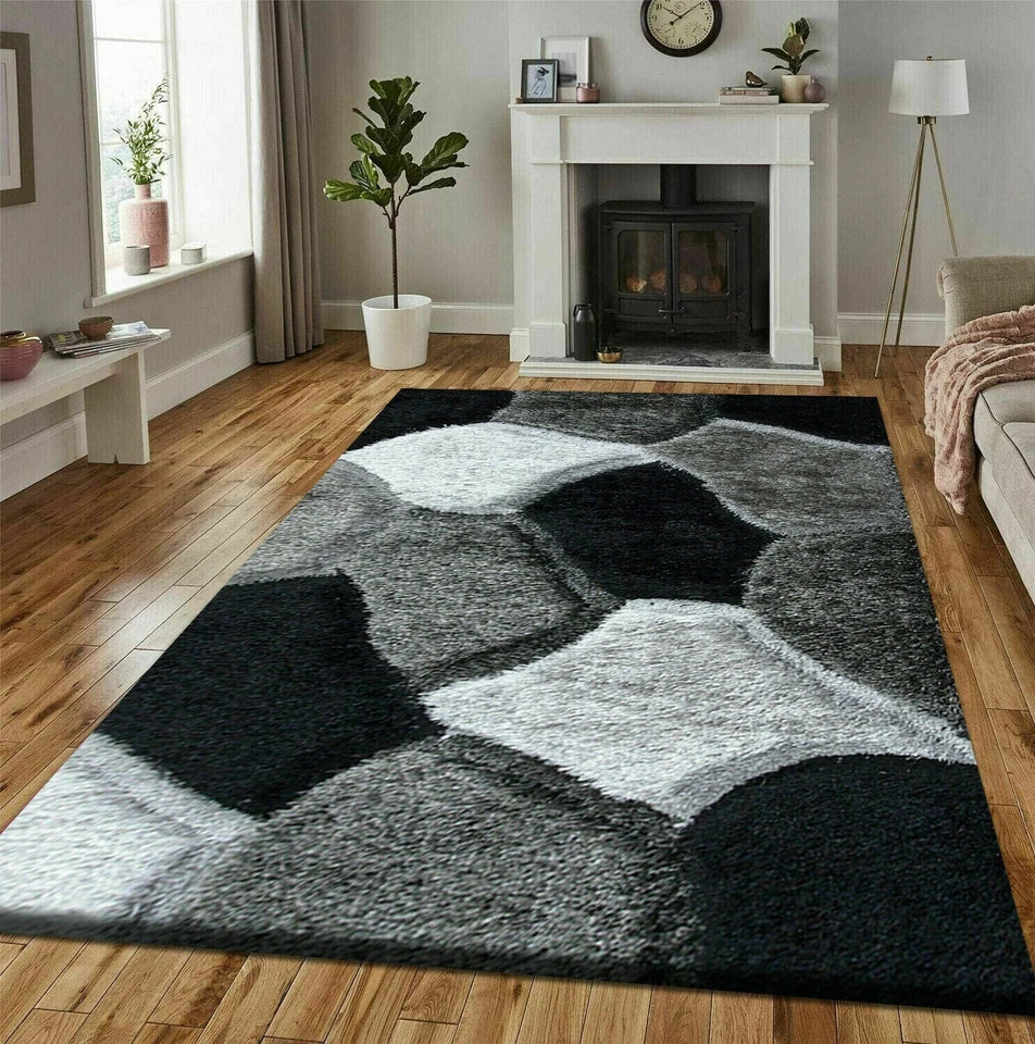 New Modern Large Shaggy Rugs Hallway Runner Living Room Rugs Bedroom Carpet Mats