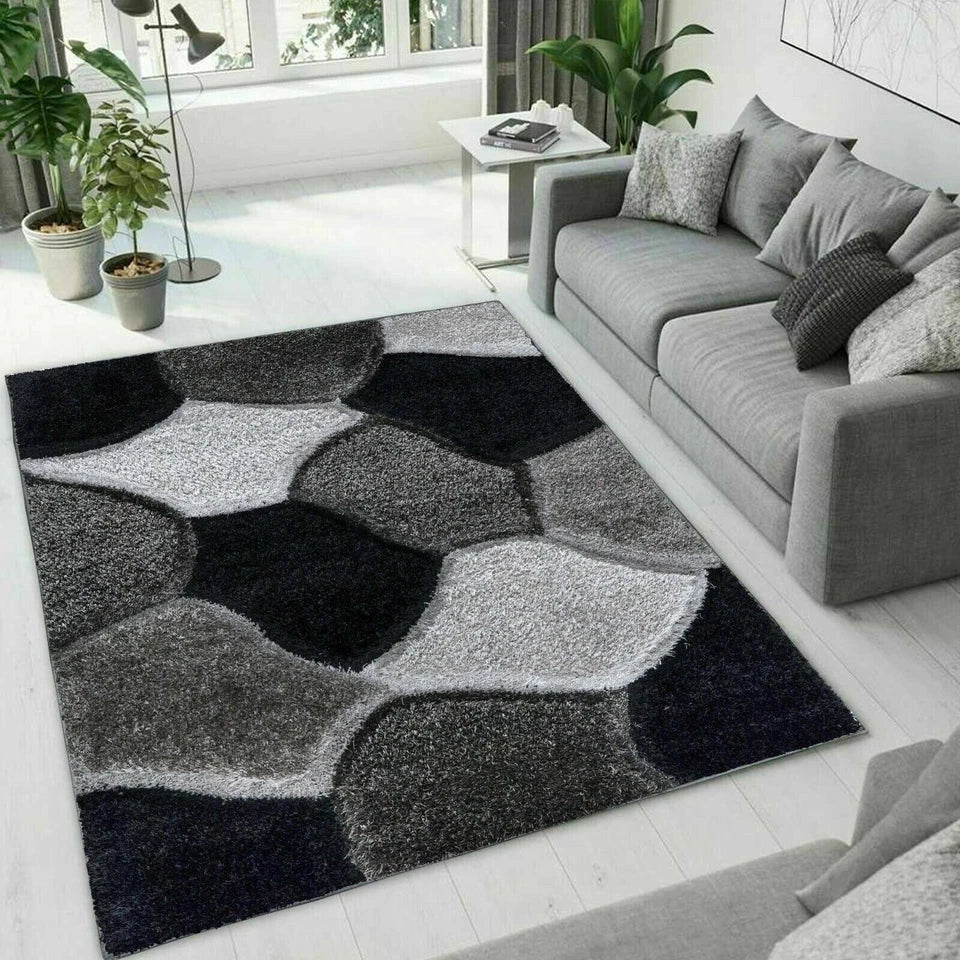 New Modern Large Shaggy Rugs Hallway Runner Living Room Rugs Bedroom Carpet Mats