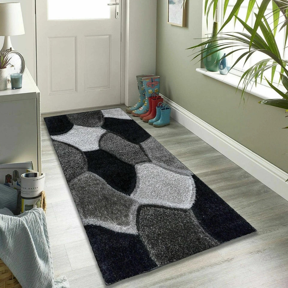 New Modern Large Shaggy Rugs Hallway Runner Living Room Rugs Bedroom Carpet Mats