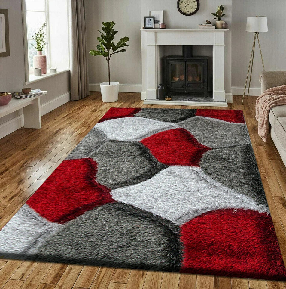 New Modern Large Shaggy Rugs Hallway Runner Living Room Rugs Bedroom Carpet Mats