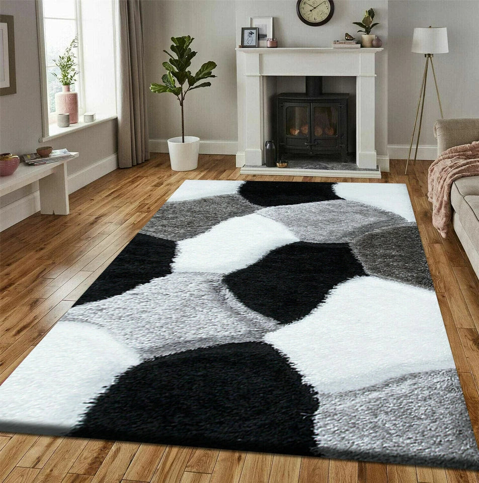 New Modern Large Shaggy Rugs Hallway Runner Living Room Rugs Bedroom Carpet Mats